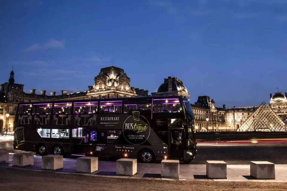 París: Tour en autobús toqué con cena de 5 platos y champán