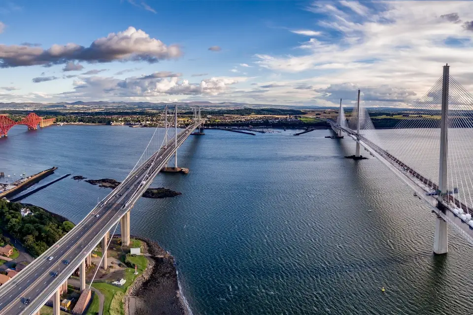 Balade en bateau sous les ponts de Forth