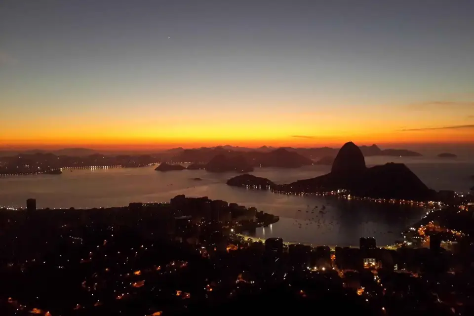 La mejor puesta de sol de Río en el Mirante Dona Marta