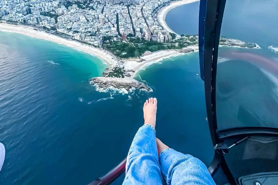 Sobrevuela el Cristo Redentor en helicóptero - SIN PUERTAS