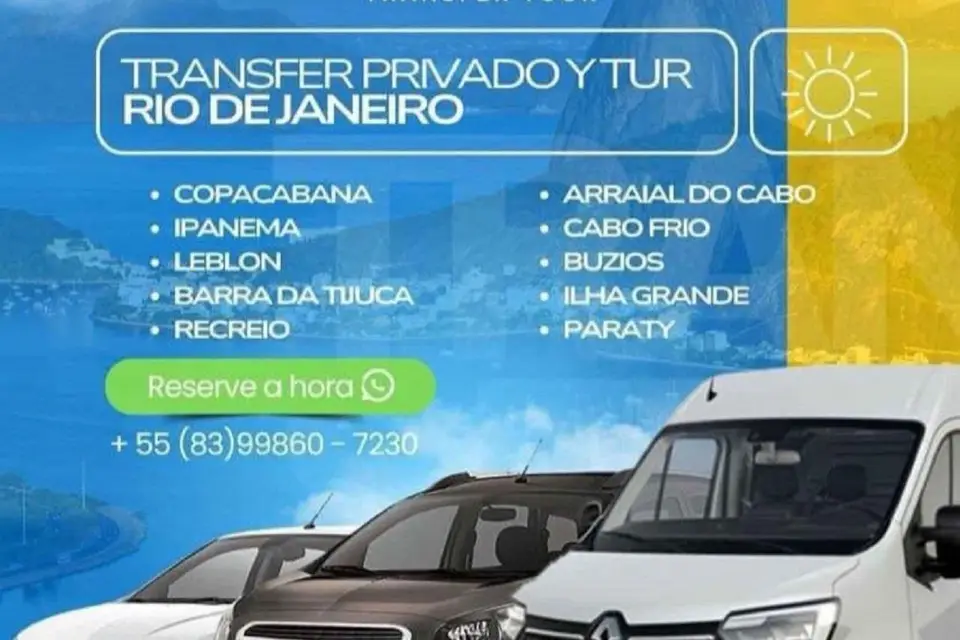 TRANSFER 4 PASSENGERS GIG/SDU X Búzios/Arraial Do cabo/Cabo frio