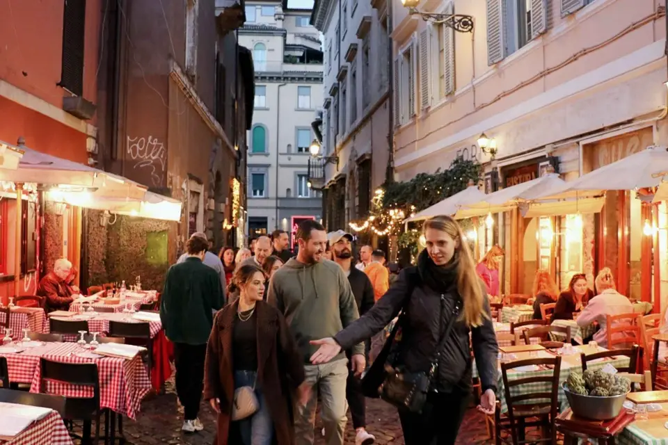 Roma: Auténtico tour gastronómico a pie por el Trastevere romano