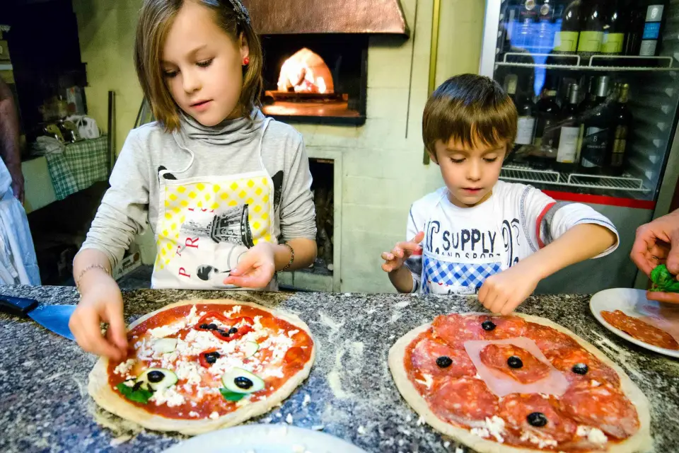 Roma: clase de pizza para toda la familia