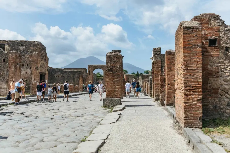 Desde Roma: Excursión de un día a Pompeya con entradas y almuerzo a base de pizza