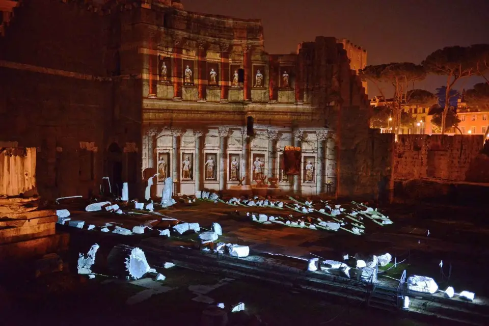 Roma: Foro Romano, monte Palatino y espectáculo de luces vespertino