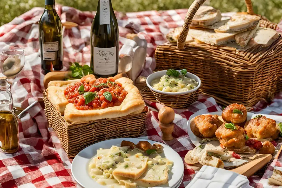 Roma: Picnic gastronómico en una terraza ajardinada con vistas a la ciudad