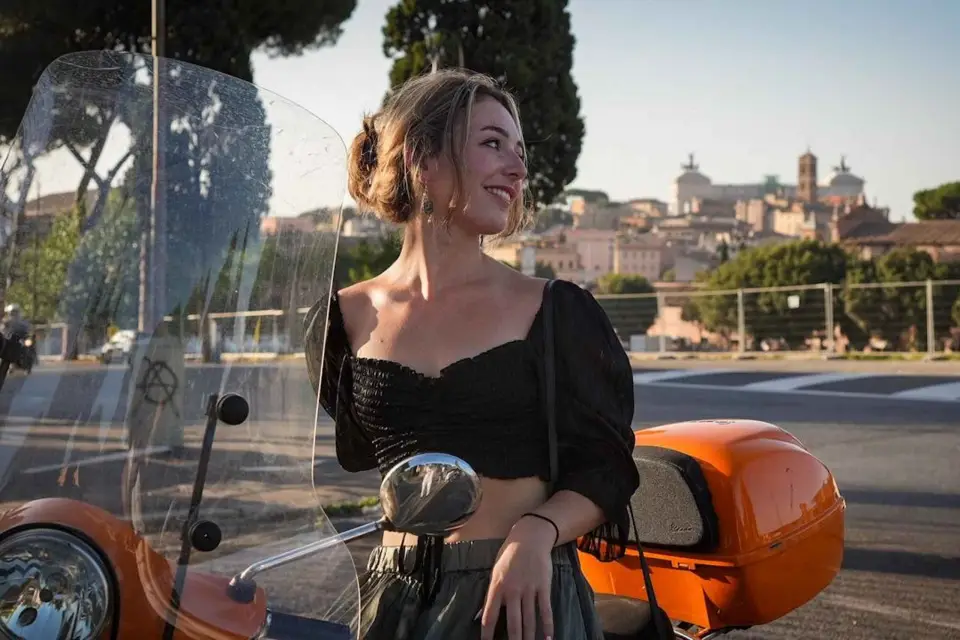 Sesión de fotos al atardecer en Trastevere