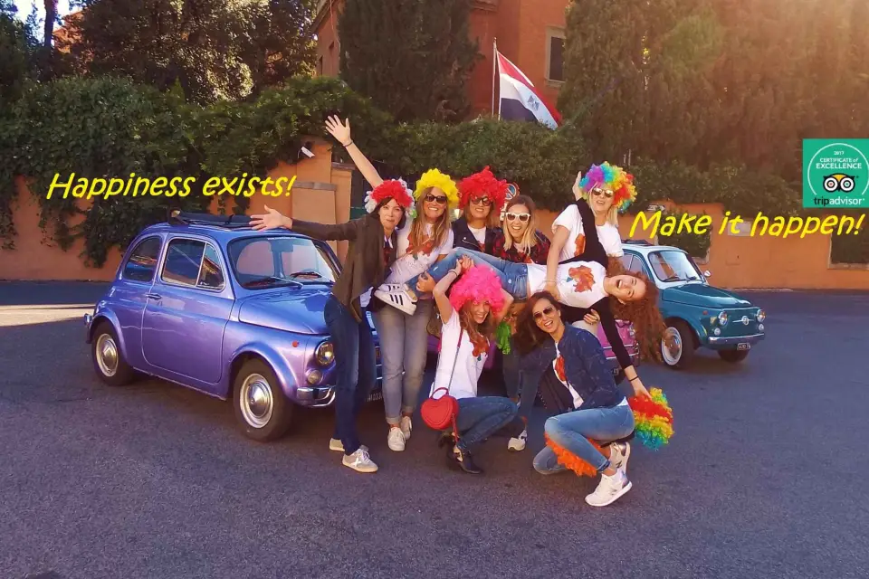 Roma: tour de 3 h con chófer en Fiat 500 vintage