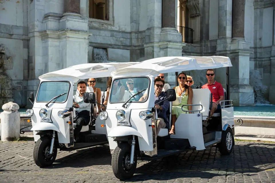 Roma: Tour privado en Tuk Tuk con servicio de recogida del hotel