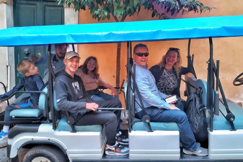 Roma: Visita guiada privada en carrito de golf con helado o vino