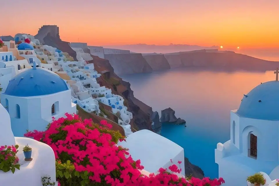 Desde Creta: Excursión de un día guiada a Santorini con crucero en ferry