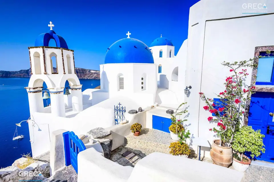 Santorini-Día completo Experiencia Privada Cata de Vinos Incluida