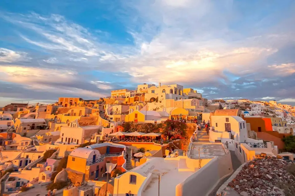 Santorini: Excursión de un día guiada a la isla con visita a la playa
