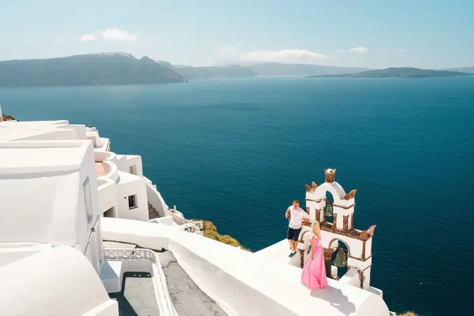 Santorini: Excursión Privada a Oia y Playa Negra