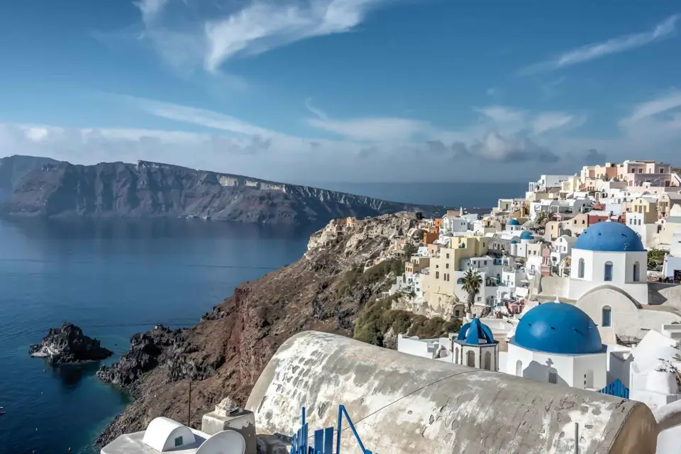 Santorini: Excursión semiprivada en tierra