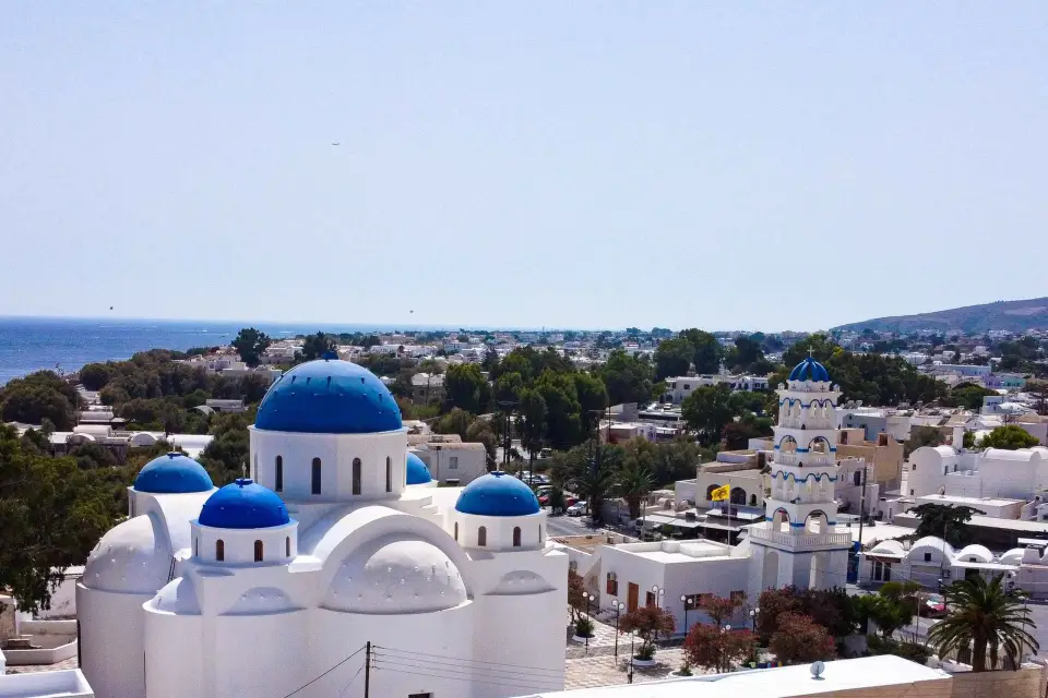 Desde Fira: Excursión en minibús por lo más destacado de Santorini con puesta de sol en Oia