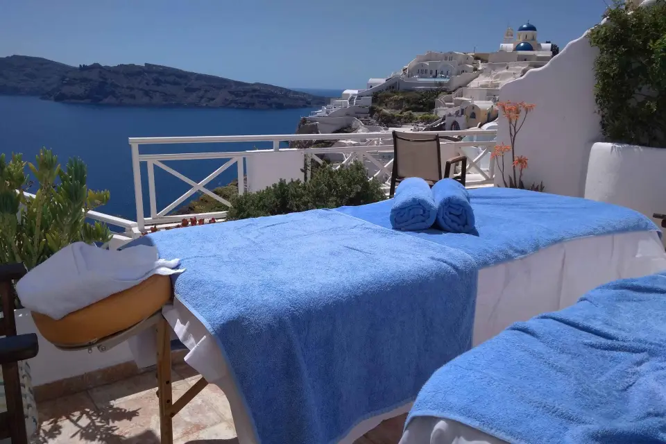 Santorini: Masaje móvil en tu villa o casa privada