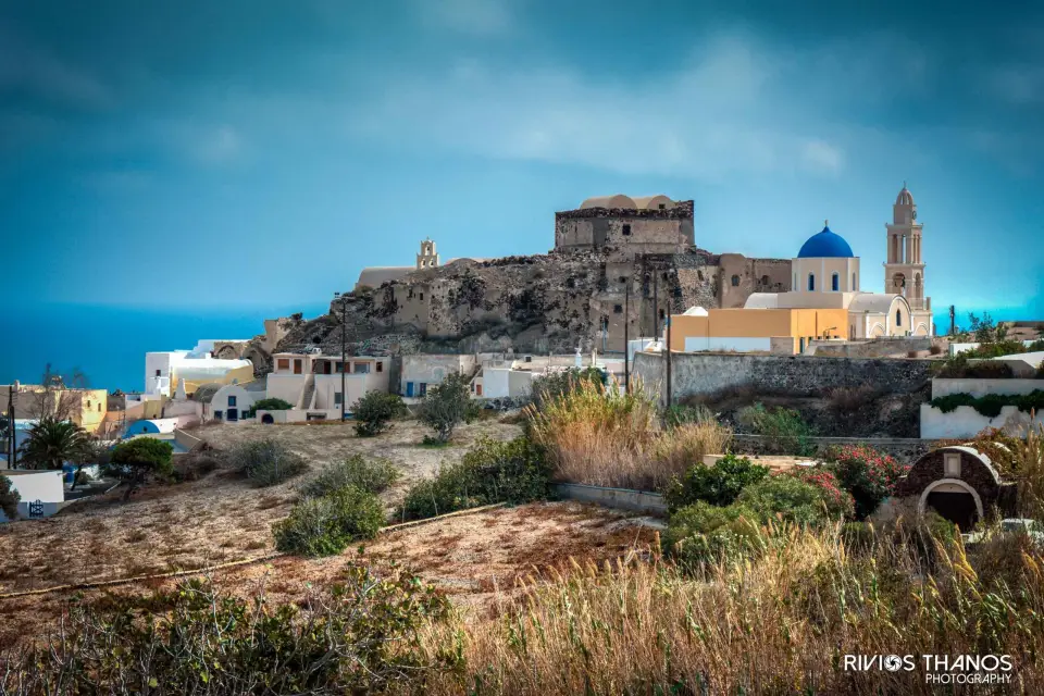 Desde Oia y Thera: Tour guiado por los pueblos de Santorini con servicio de recogida