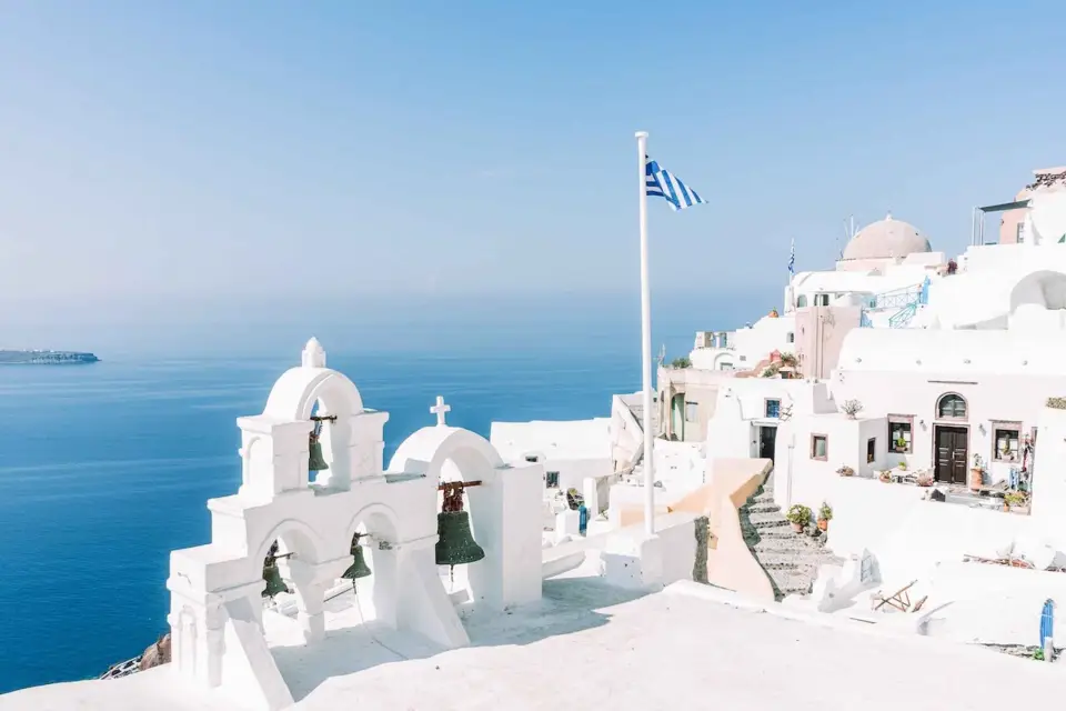 Desde Paros: Excursión de un día completo a Santorini en catamarán