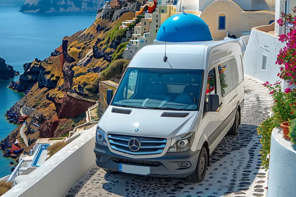 Santorini: Recogida económica del Puerto a Oia