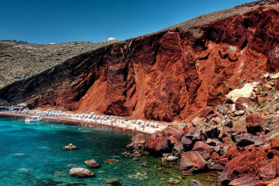Thera Excursión privada de 4 horas por la playa de Santorini