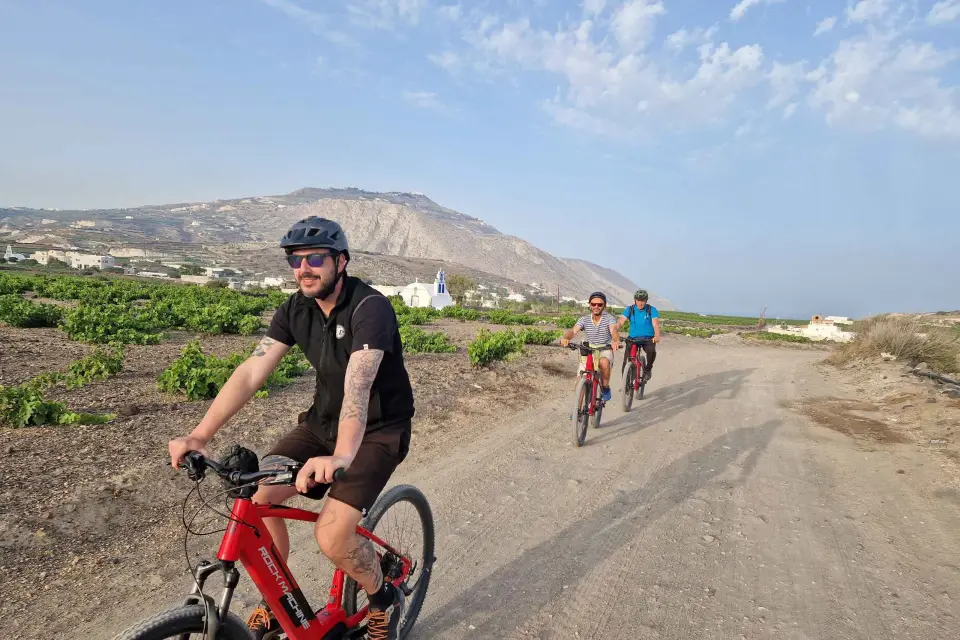 Santorini: Tour en bicicleta eléctrica