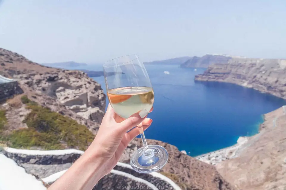 Santorini: Tour guiado del vino con servicio de recogida y aperitivos