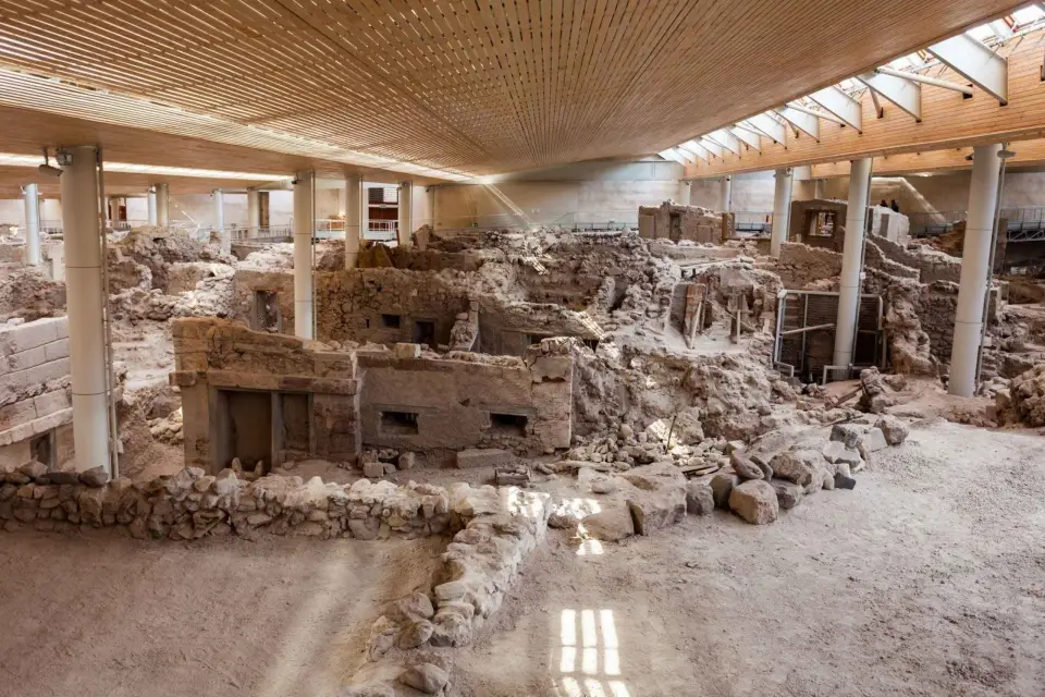 Tour Privado de los Pueblos Culturales de Santorini y las Ruinas de Akrotiri