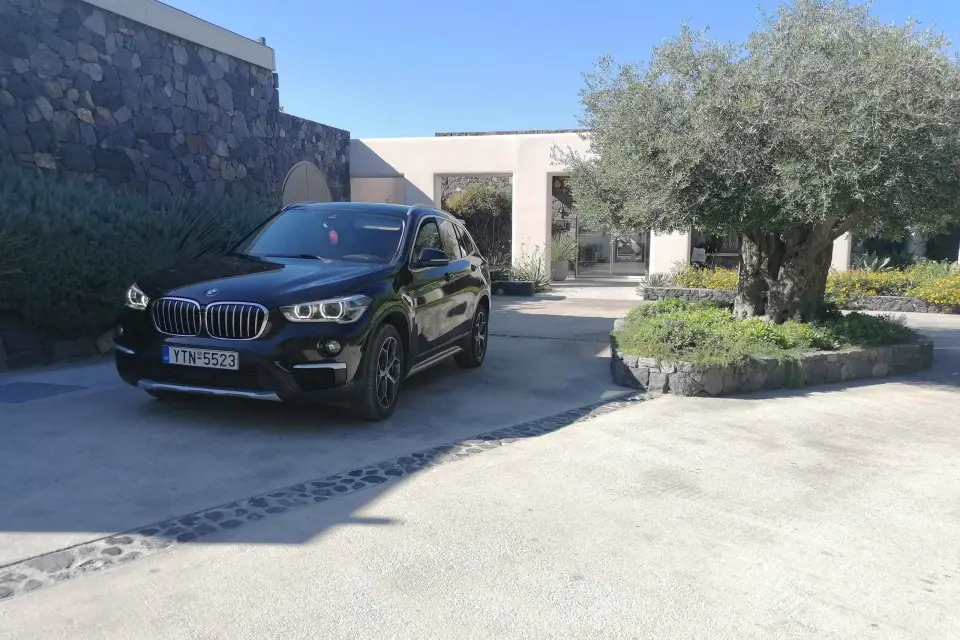 Santorini: Traslado privado desde el aeropuerto