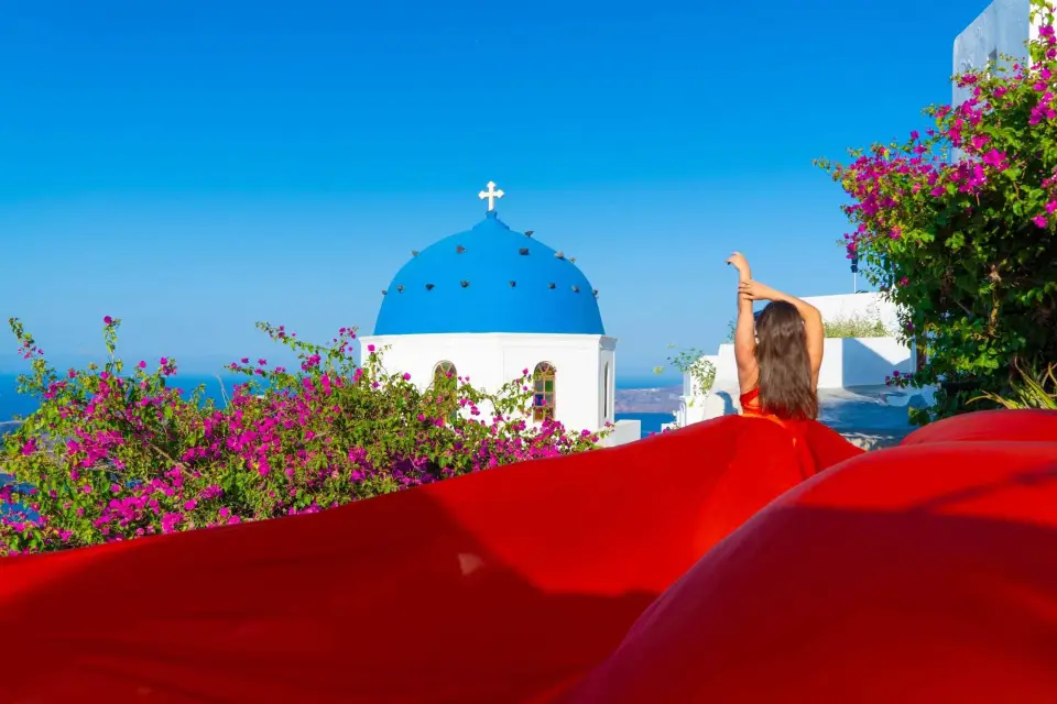 VESTIDO VOLADOR SANTORINI