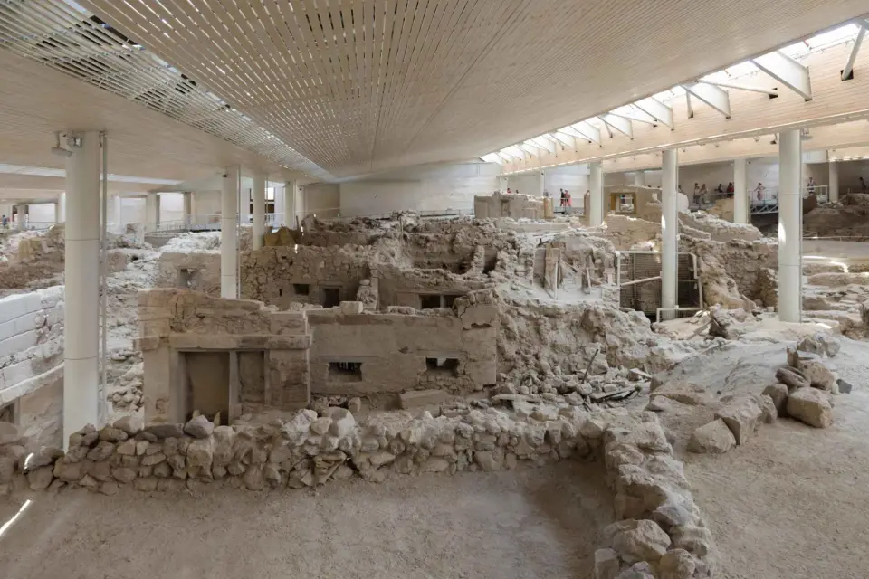 Santorini: Visita guiada a pie por la Ciudad Prehistórica de Akrotiri