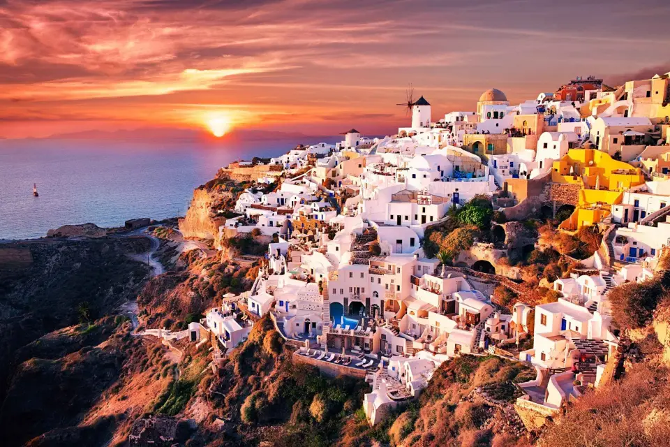 Santorini: Visita guiada privada con vistas a la puesta de sol
