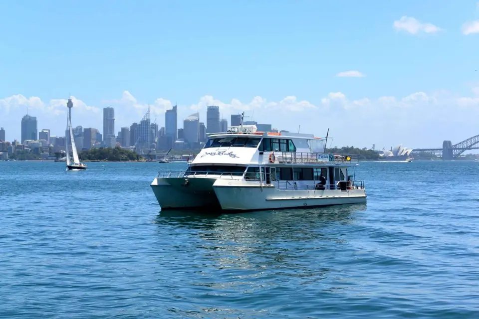 Sídney: Autobús turístico por la mañana a Bondi con almuerzo en crucero