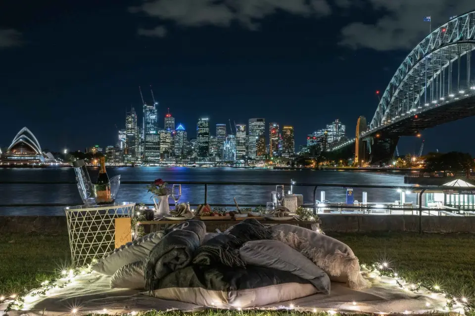 Kirribilli: Picnic privado para 2 con vistas al puerto de Sídney