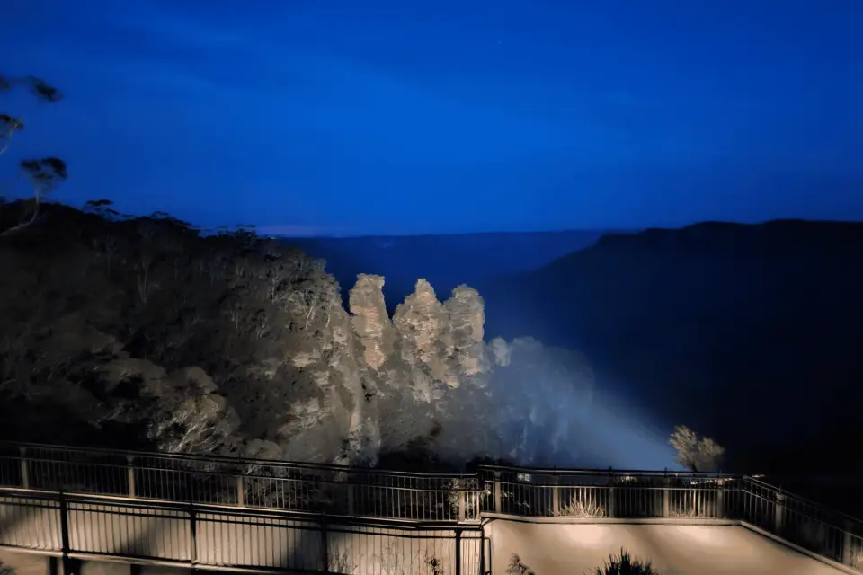 Tour nocturno por las Montañas Azules de Sídney (Privado)