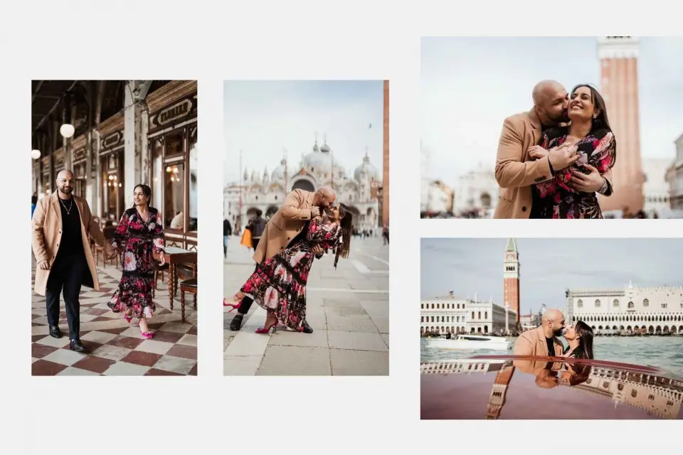Venecia: Elegantes fotos de pareja en tus vacaciones