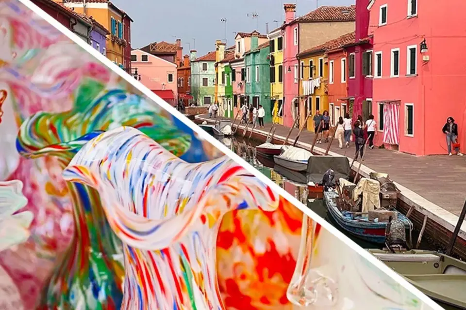 Desde Venecia: Excursión de medio día en barco por las islas de Murano y Burano