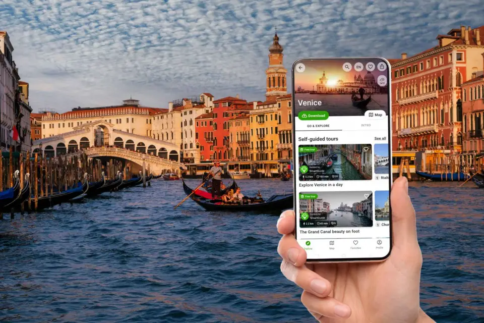 Venecia: Recorridos autoguiados a pie con audio en inglés