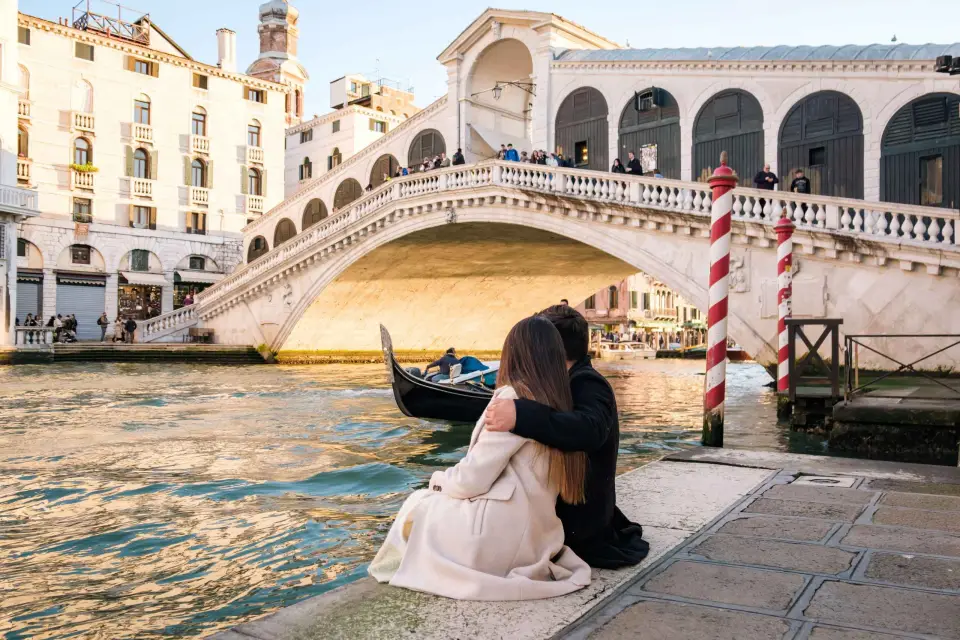 Venecia: Sesión de fotos profesional en el Puente de Rialto